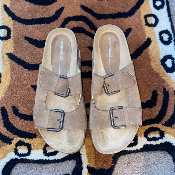 free people rule breaker platforms in taupe. size 38. Worn only a few times - Picture 4 of 4